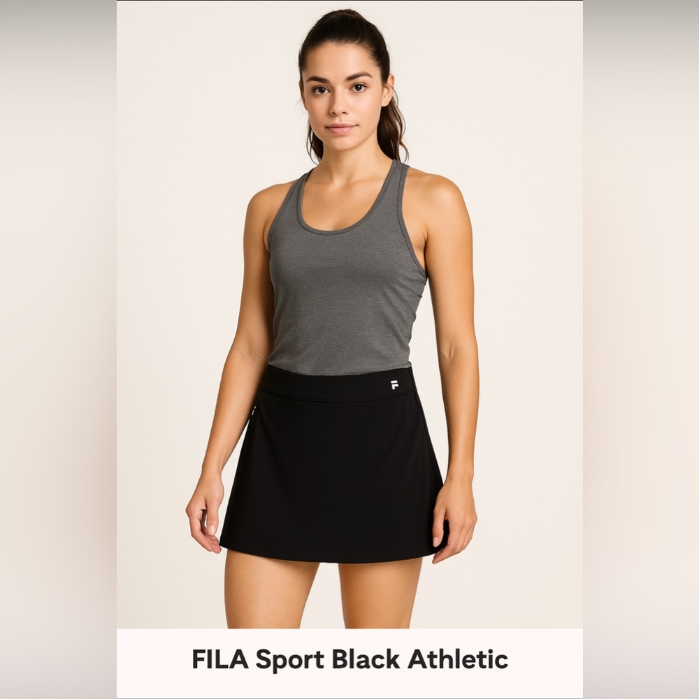 FILA Sport Black Athletic Skort – Size M Medium‎ Tennis Pickleball Golf Active